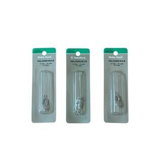 Radio Shack 272-1177 Halogen Flashlight Bulbs (3)‎ 12V G-4 Base 20 Watts NOS